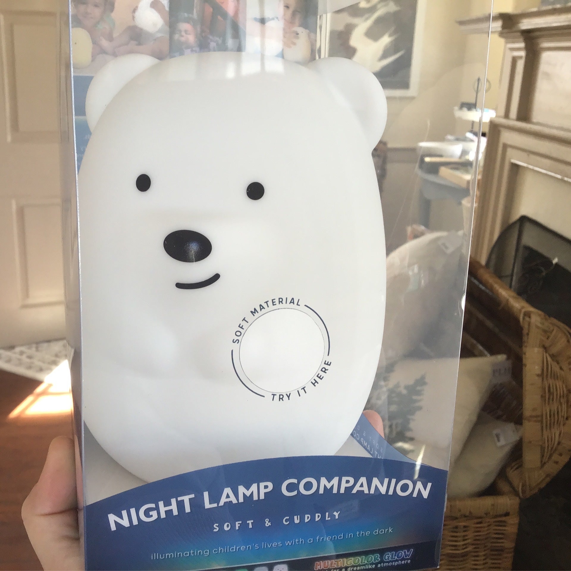 LumiPets LED Kids' Night Light Lamp with Remote - Bear